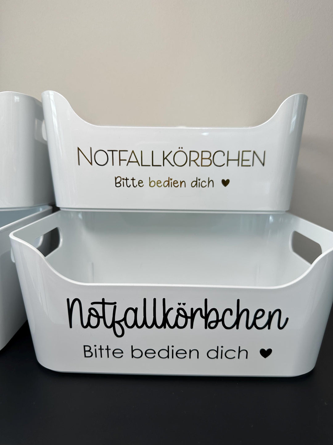 Vinyl-Sticker für DIY-Toilettenkorb mit Transferfolie