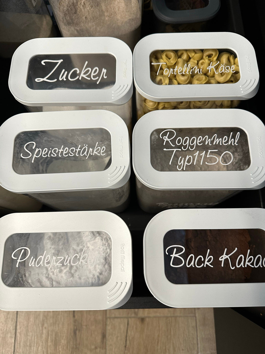 label und etiketten für vorräte